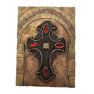 Architectural Cross Wall Decoration Plaque Christian Gift 6.25” X 4.5” X 0.5”